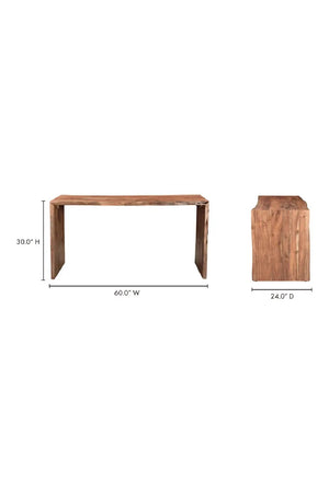   Modern European furniture - Rustic Acacia Wood Desk - www.oroa.com | Oroa.com