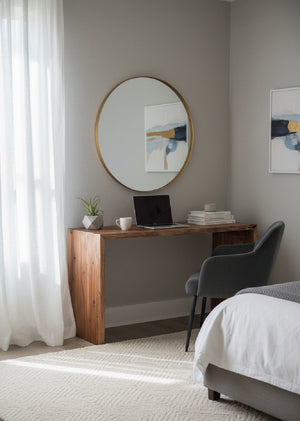   Modern European furniture - Rustic Acacia Wood Desk - www.oroa.com | Oroa.com