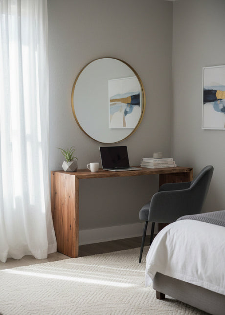   Modern European furniture - Rustic Acacia Wood Desk - www.oroa.com | Oroa.com
