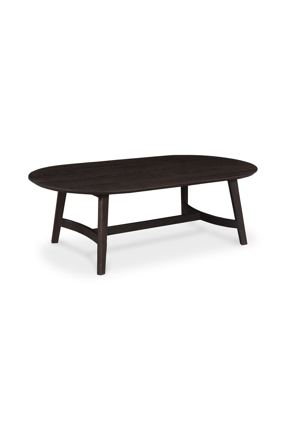   Modern European furniture - Brown Oak Oval Coffee Table - www.oroa.com | Oroa.com