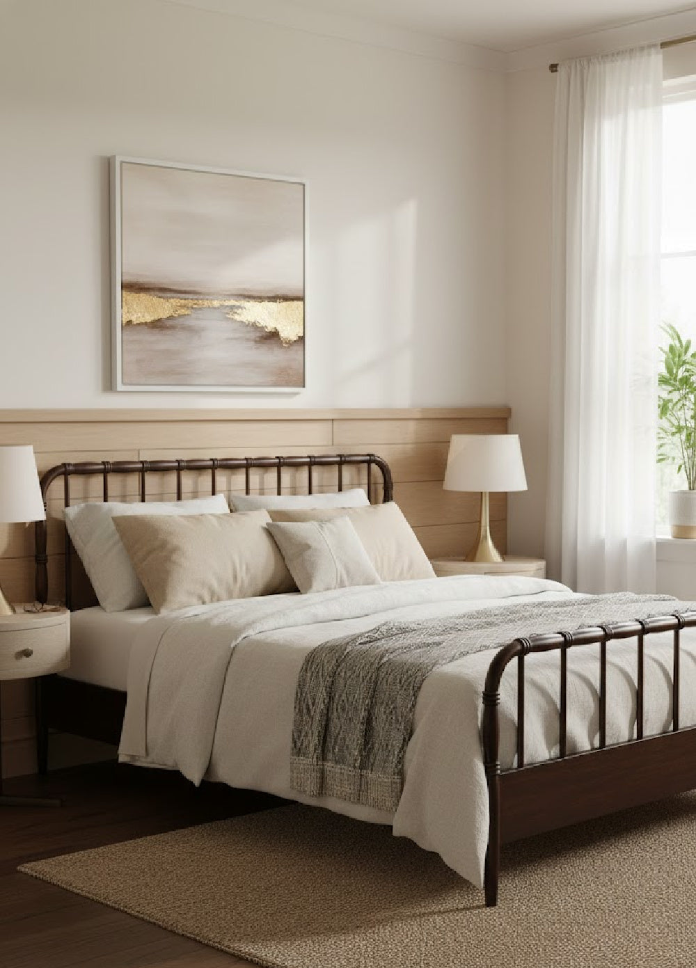   Modern European furniture - Acacia Wood Bed - www.oroa.com | Oroa.com