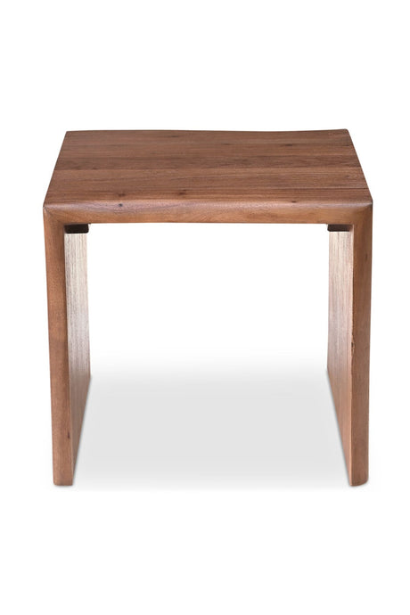   Modern European furniture - Brown Acacia Side Table - www.oroa.com | Oroa.com