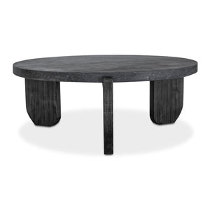   Modern European furniture - Acacia Legged Round Coffee Table - www.oroa.com | Oroa.com
