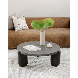   Modern European furniture - Acacia Legged Round Coffee Table - www.oroa.com | Oroa.com