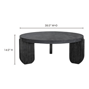   Modern European furniture - Acacia Legged Round Coffee Table - www.oroa.com | Oroa.com