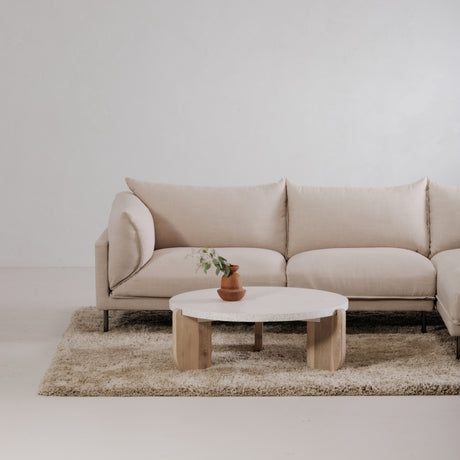   Modern European furniture - Acacia Legged Round Coffee Table - www.oroa.com | Oroa.com