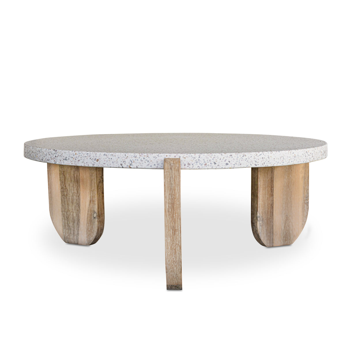   Modern European furniture - Acacia Legged Round Coffee Table - www.oroa.com | Oroa.com