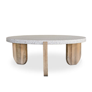   Modern European furniture - Acacia Legged Round Coffee Table - www.oroa.com | Oroa.com