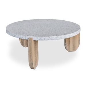   Modern European furniture - Acacia Legged Round Coffee Table - www.oroa.com | Oroa.com