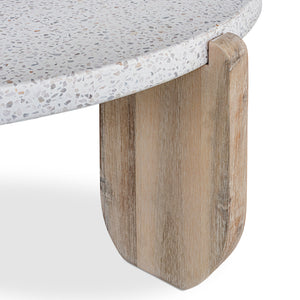   Modern European furniture - Acacia Legged Round Coffee Table - www.oroa.com | Oroa.com