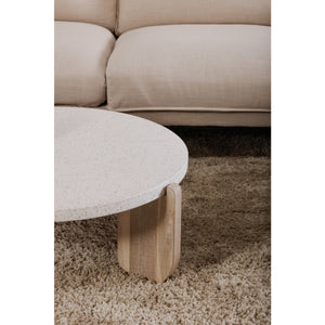   Modern European furniture - Acacia Legged Round Coffee Table - www.oroa.com | Oroa.com