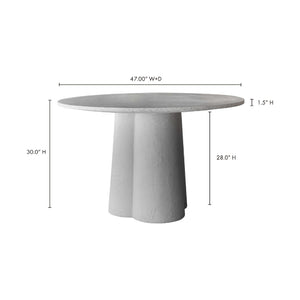   Modern European furniture - White Terrazzo Indoor/Outdoor Dining Table - www.oroa.com | Oroa.com