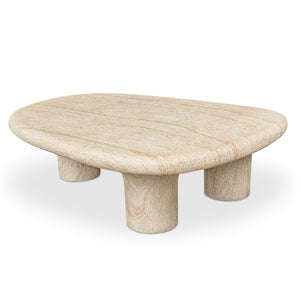   Modern European furniture - Travertine Look Indoor/Outdoor Coffee Table - www.oroa.com | Oroa.com