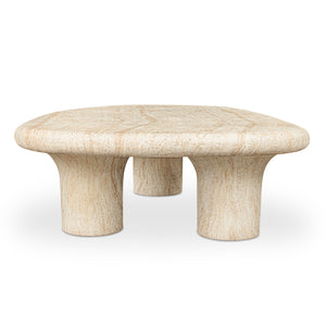   Modern European furniture - Travertine Look Indoor/Outdoor Coffee Table - www.oroa.com | Oroa.com