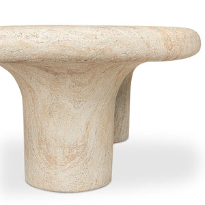   Modern European furniture - Travertine Look Indoor/Outdoor Coffee Table - www.oroa.com | Oroa.com