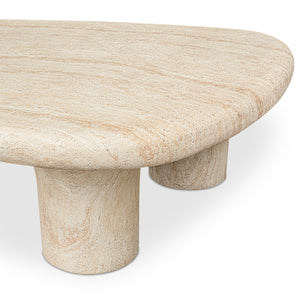   Modern European furniture - Travertine Look Indoor/Outdoor Coffee Table - www.oroa.com | Oroa.com