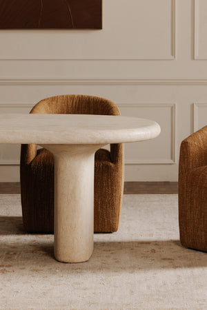   Modern European furniture - Beige Concrete Outdoor Dining Table - www.oroa.com | Oroa.com
