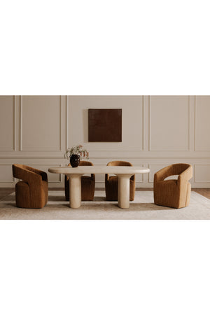   Modern European furniture - Beige Concrete Outdoor Dining Table - www.oroa.com | Oroa.com