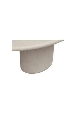   Modern European furniture - Concrete Oval Outdoor Dining Table - www.oroa.com | Oroa.com