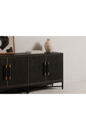   Modern European furniture - Vegan Leather 4-Door Sideboard - www.oroa.com | Oroa.com