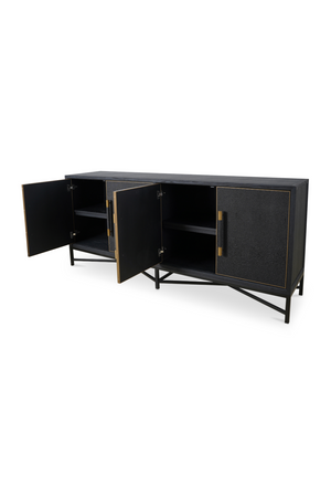   Modern European furniture - Vegan Leather 4-Door Sideboard - www.oroa.com | Oroa.com