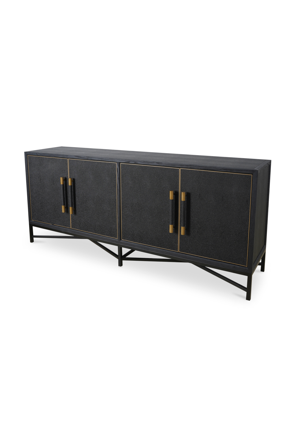   Modern European furniture - Vegan Leather 4-Door Sideboard - www.oroa.com | Oroa.com