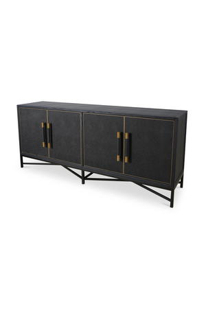   Modern European furniture - Vegan Leather 4-Door Sideboard - www.oroa.com | Oroa.com