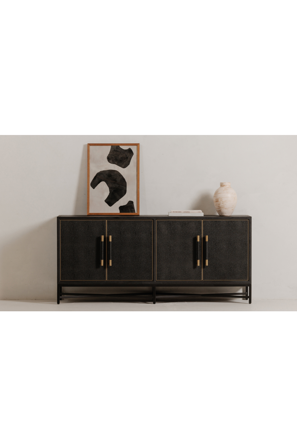   Modern European furniture - Vegan Leather 4-Door Sideboard - www.oroa.com | Oroa.com