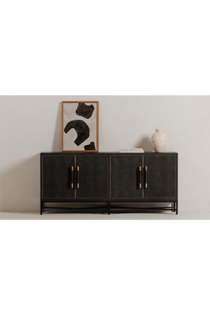   Modern European furniture - Vegan Leather 4-Door Sideboard - www.oroa.com | Oroa.com