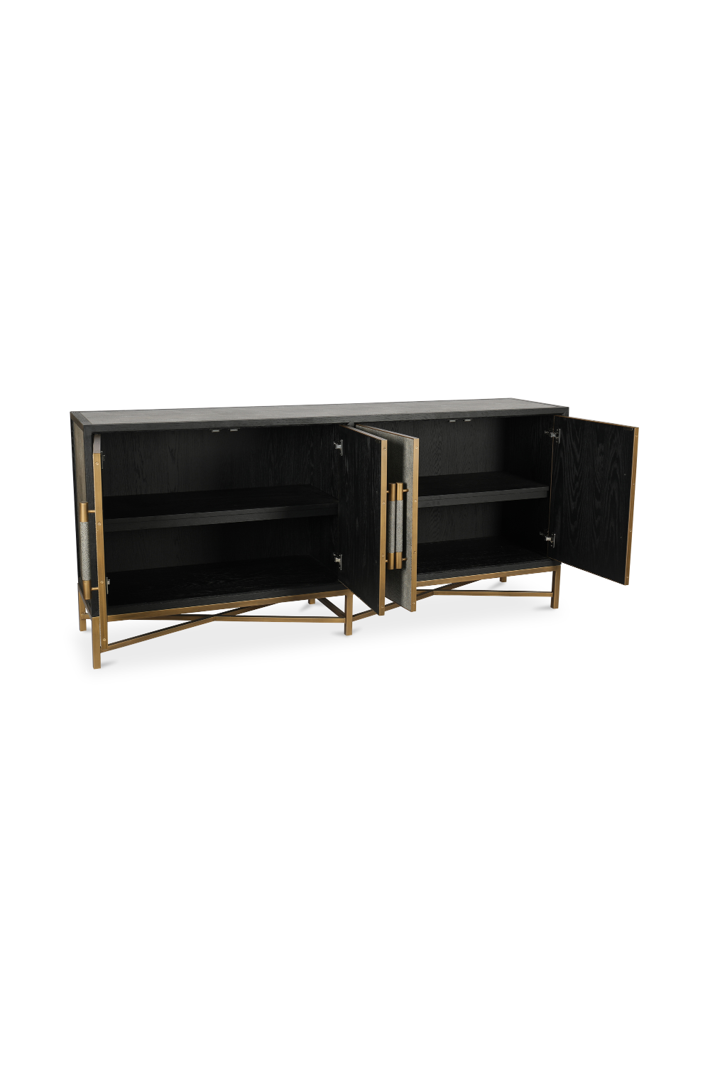   Modern European furniture - Vegan Leather 4-Door Sideboard - www.oroa.com | Oroa.com