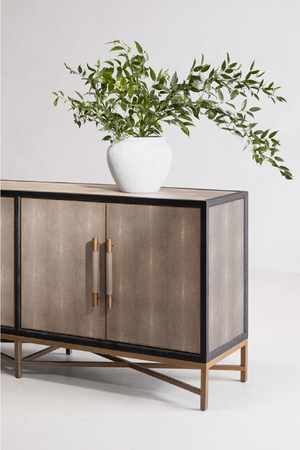   Modern European furniture - Vegan Leather 4-Door Sideboard - www.oroa.com | Oroa.com
