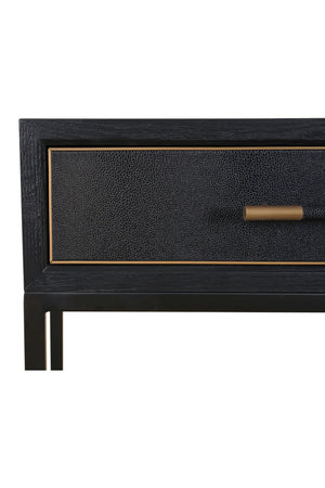   Modern European furniture - Black Vegan Leather Console Table - www.oroa.com | Oroa.com