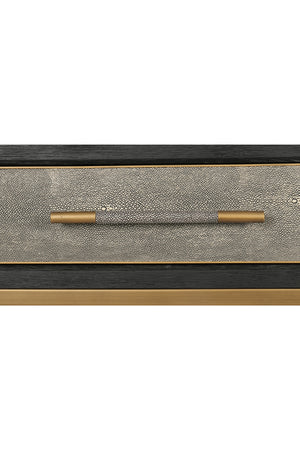  Modern European furniture - Gray Shagreen 2-Drawer Console Table - www.oroa.com | Oroa.com