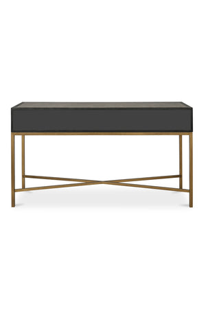   Modern European furniture - Gray Shagreen 2-Drawer Console Table - www.oroa.com | Oroa.com