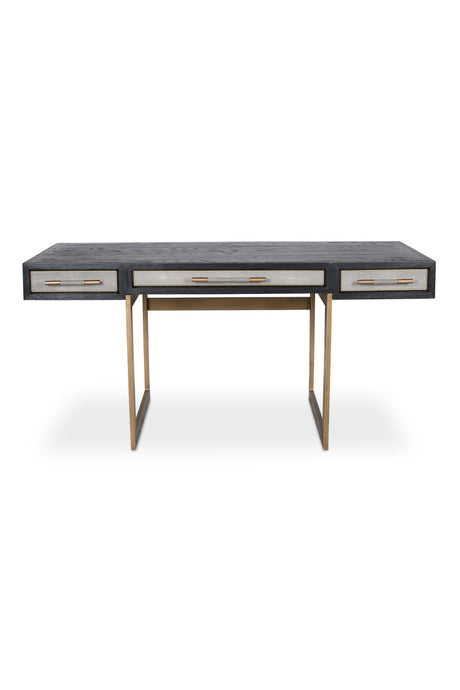   Modern European furniture - Gray Shagreen 2-Drawer Desk - www.oroa.com | Oroa.com