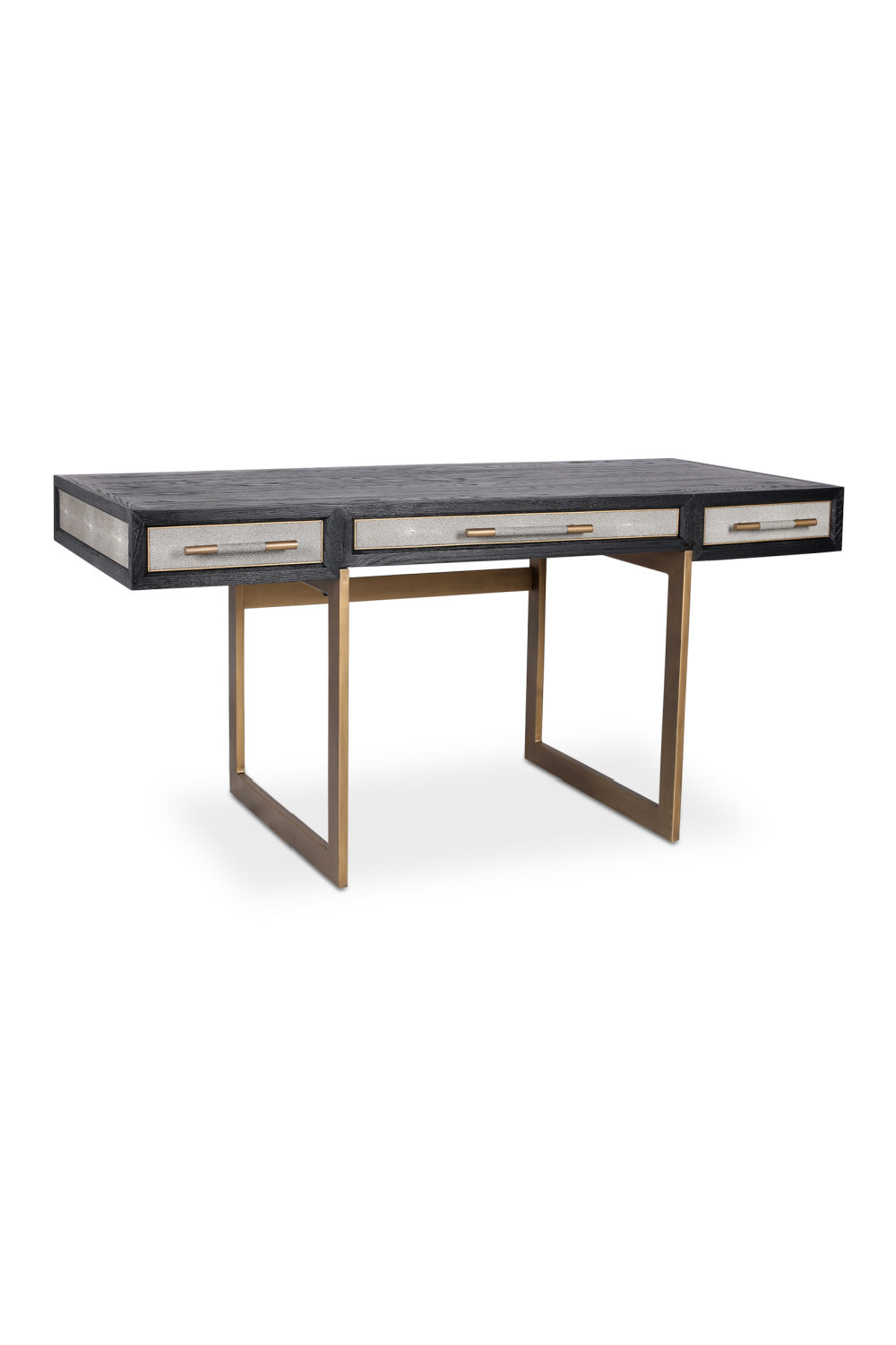   Modern European furniture - Gray Shagreen 2-Drawer Desk - www.oroa.com | Oroa.com