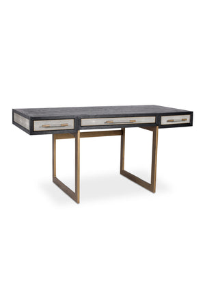   Modern European furniture - Gray Shagreen 2-Drawer Desk - www.oroa.com | Oroa.com
