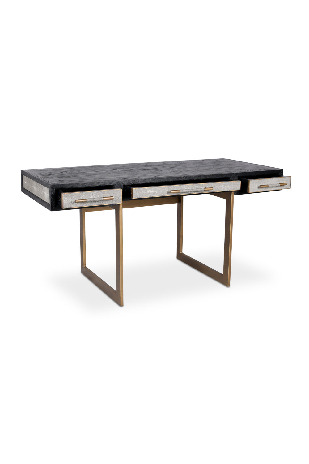   Modern European furniture - Gray Shagreen 2-Drawer Desk - www.oroa.com | Oroa.com