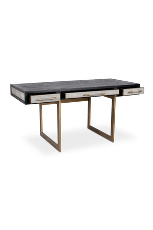   Modern European furniture - Gray Shagreen 2-Drawer Desk - www.oroa.com | Oroa.com