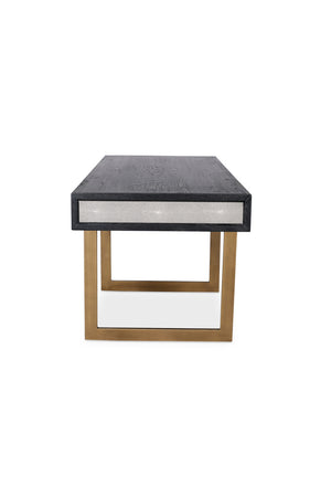   Modern European furniture - Gray Shagreen 2-Drawer Desk - www.oroa.com | Oroa.com