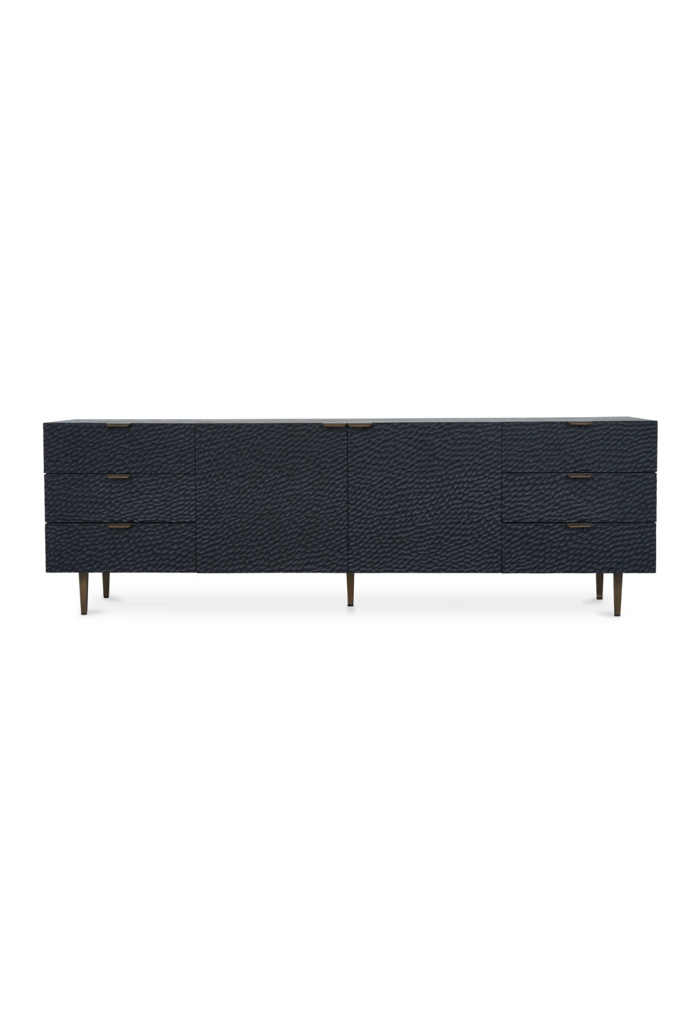   Modern European furniture - Black Relief Carved Sideboard - www.oroa.com | Oroa.com