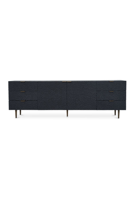   Modern European furniture - Black Relief Carved Sideboard - www.oroa.com | Oroa.com