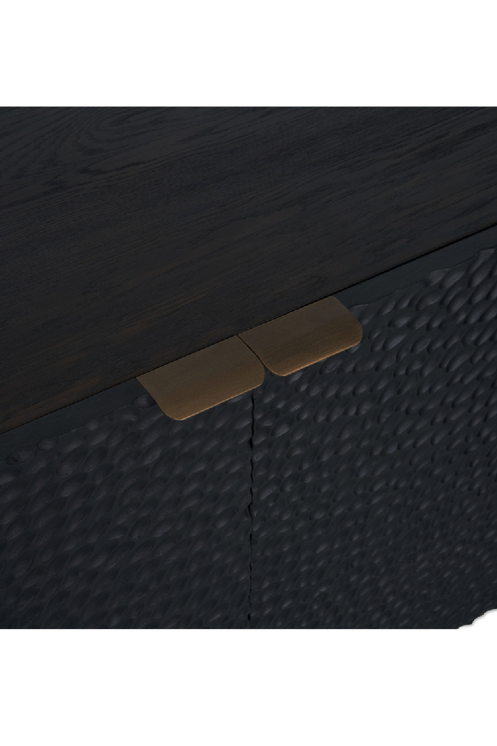   Modern European furniture - Black Relief Carved Sideboard - www.oroa.com | Oroa.com