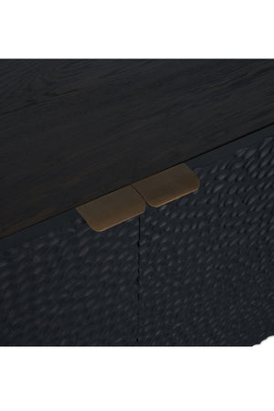   Modern European furniture - Black Relief Carved Sideboard - www.oroa.com | Oroa.com
