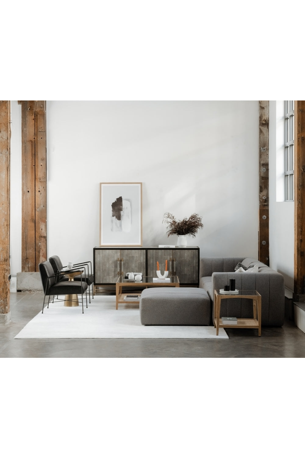   Modern European furniture - Glass & Cane Coffee Table - www.oroa.com | Oroa.com