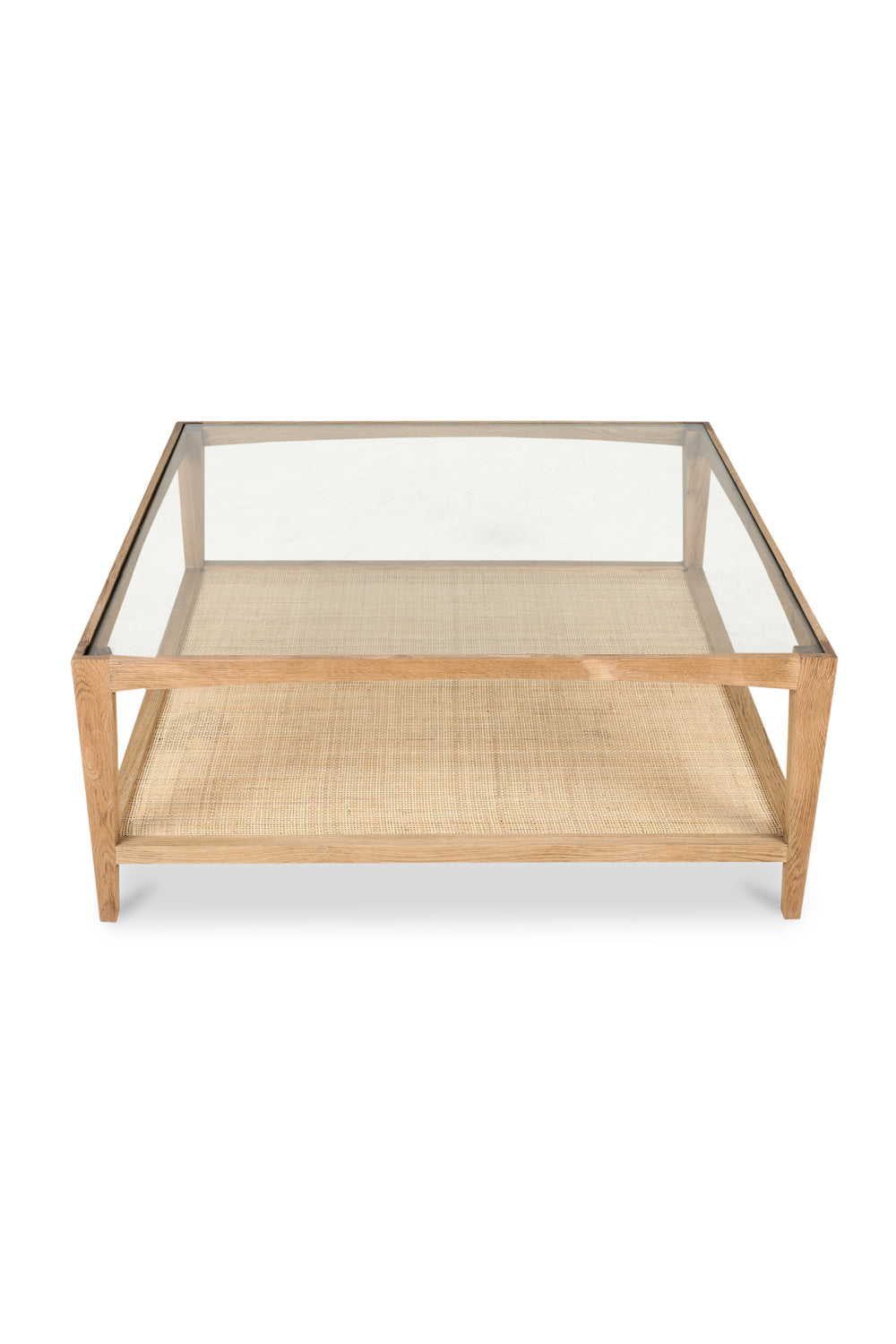   Modern European furniture - Glass & Cane Coffee Table - www.oroa.com | Oroa.com