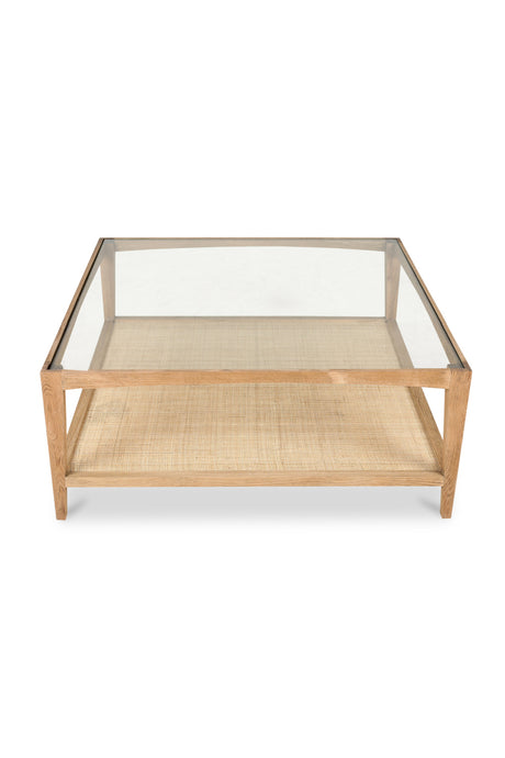   Modern European furniture - Glass & Cane Coffee Table - www.oroa.com | Oroa.com