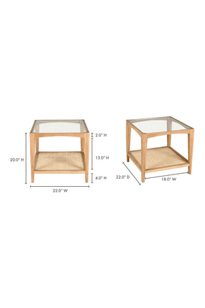   Modern European furniture - Cane Shelf Side Table - www.oroa.com | Oroa.com