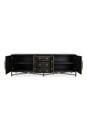   Modern European furniture - Vegan Leather 4-Door Sideboard - www.oroa.com | Oroa.com