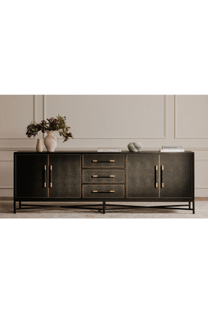  Modern European furniture - Vegan Leather 4-Door Sideboard - www.oroa.com | Oroa.com